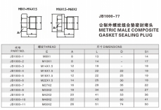 堵頭—公制外螺紋組合墊密封堵頭