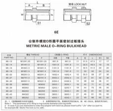 焊接式管接頭—公制外螺紋O形圈平面密封過(guò)板接頭