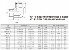 焊接式管接頭—90°彎美制ORFS外螺紋O形圈平面密封