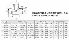 焊接式管接頭—美制ORFS外螺紋O形圈平面密封三通
